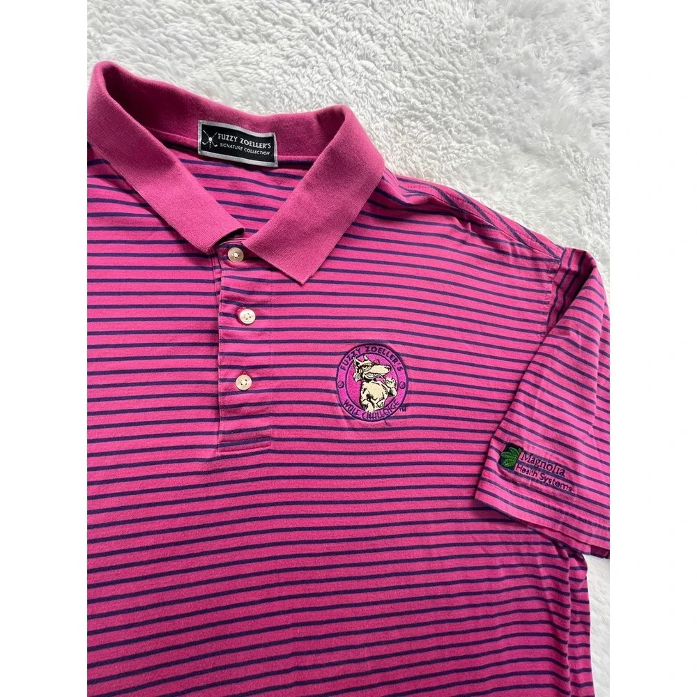 Vintage Fuzzy Zoeller's Signature Collection Golf Polo Shirt Mens‎ XL wolf logo
